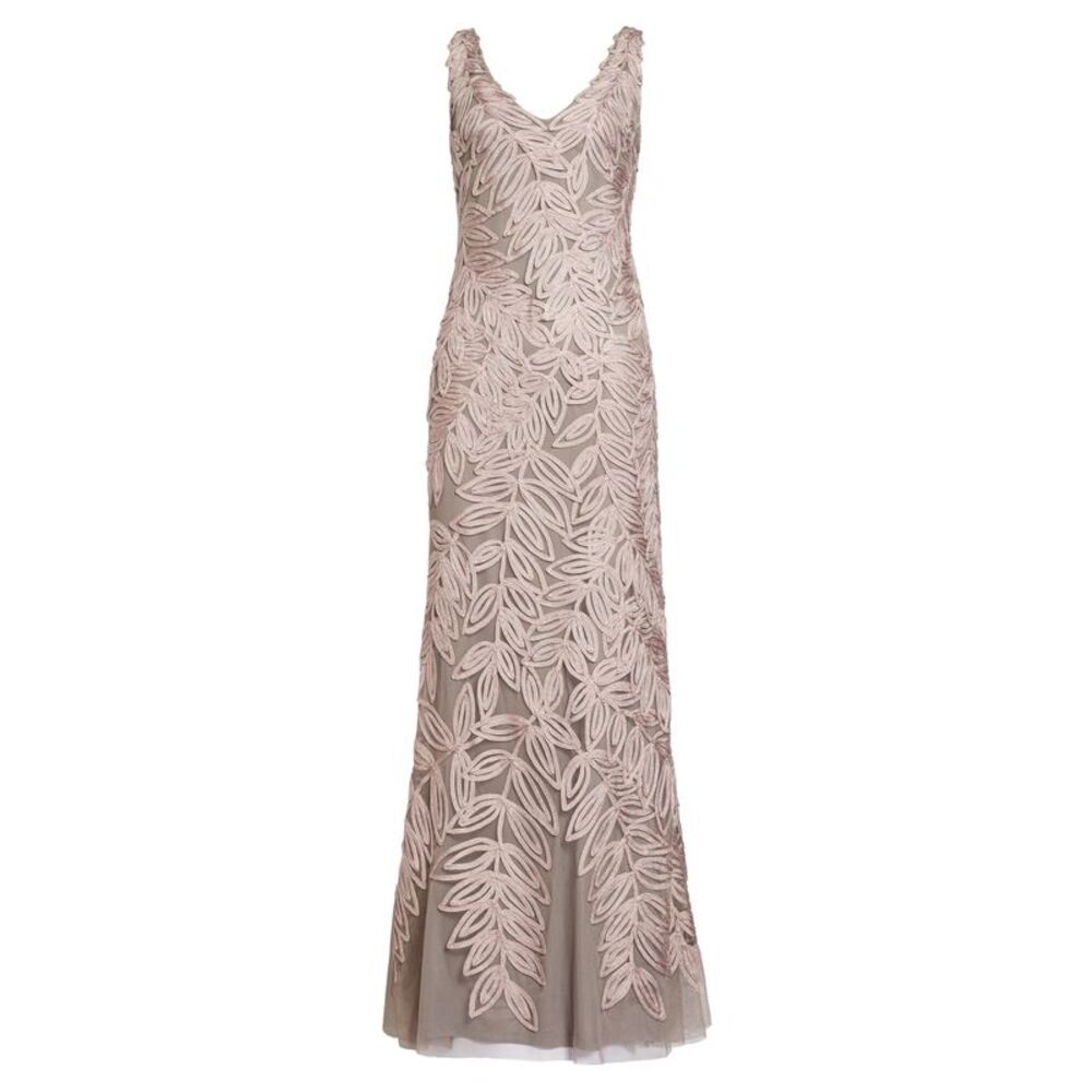 JS COLLECTION Womens Soutache Two Tone Sleeveless Full-Length Shift Dress